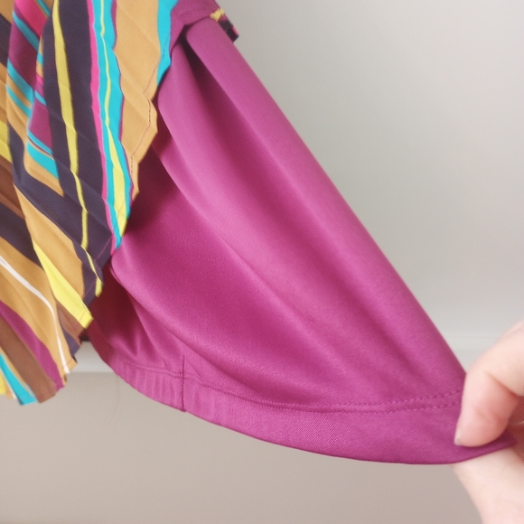 Calvin Klein Multi Color Trapeze Dress Size 2 - Picture 5 of 6